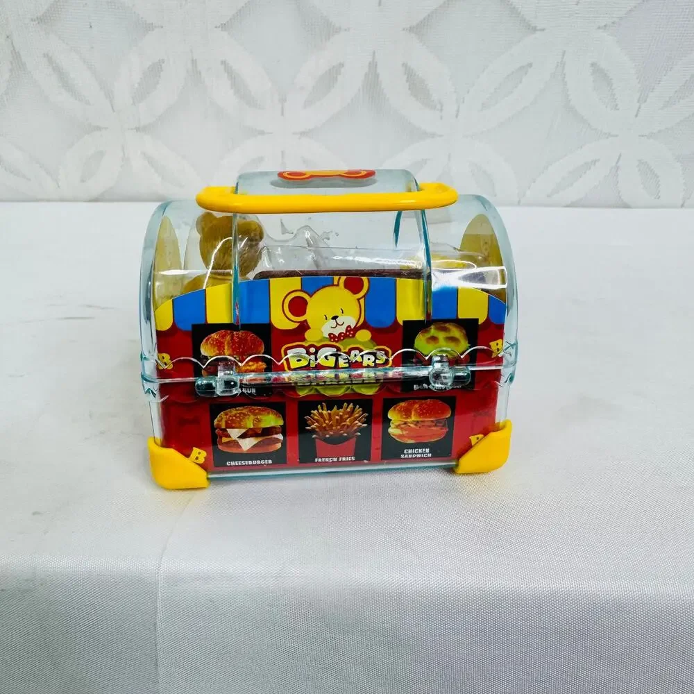 5 for $25| Kidstar Bigears Bear Burger Mini Lunch Box‎ Playset Toy Milkshake